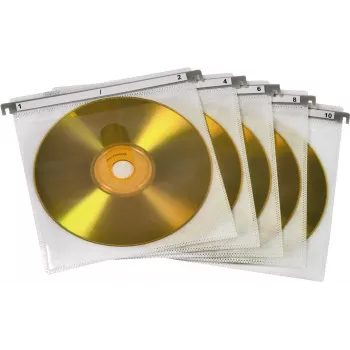 Hama CD/DVD dubultās aizsarguzmavas, iepakojumā 50 gab., balta 2 diskiem