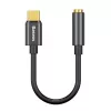 Kabeļu adapteris Baseus CATL54-01 Type-C uz 3.5 mm, melns