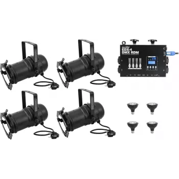 LED dimmer pack EUROLITE 20000696 dim2warm EDX-4 DMX RDM PAR-30 spotu vadībai