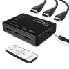 HDMI video pārslēdzējs MEDIA-TECH MT5207, 5x HDMI ieejas, 1x HDMI izeja, melns