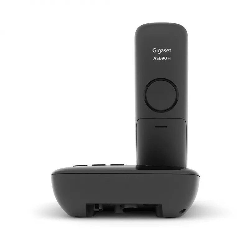 Gigaset AS690A Analog/DECT telefons zvanītāja ID Melns