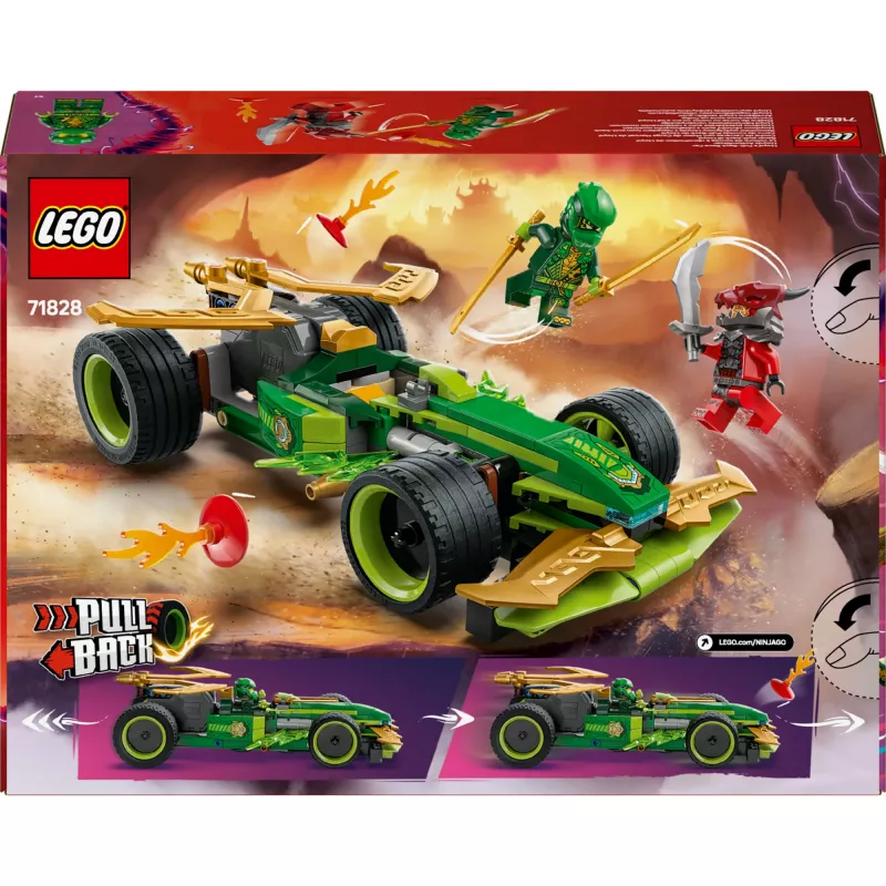 LEGO konstruktors NINJAGO Lloyd's Action Speedster 71828, 181 detaļas, 2 minifigūras, vecumam 7+