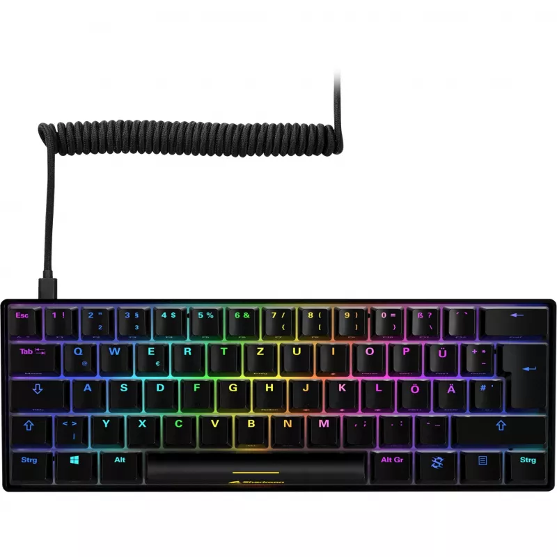 SKILLER SGK50 S4, Gaming Keyboard melns, PT-Layout, Kailh Red