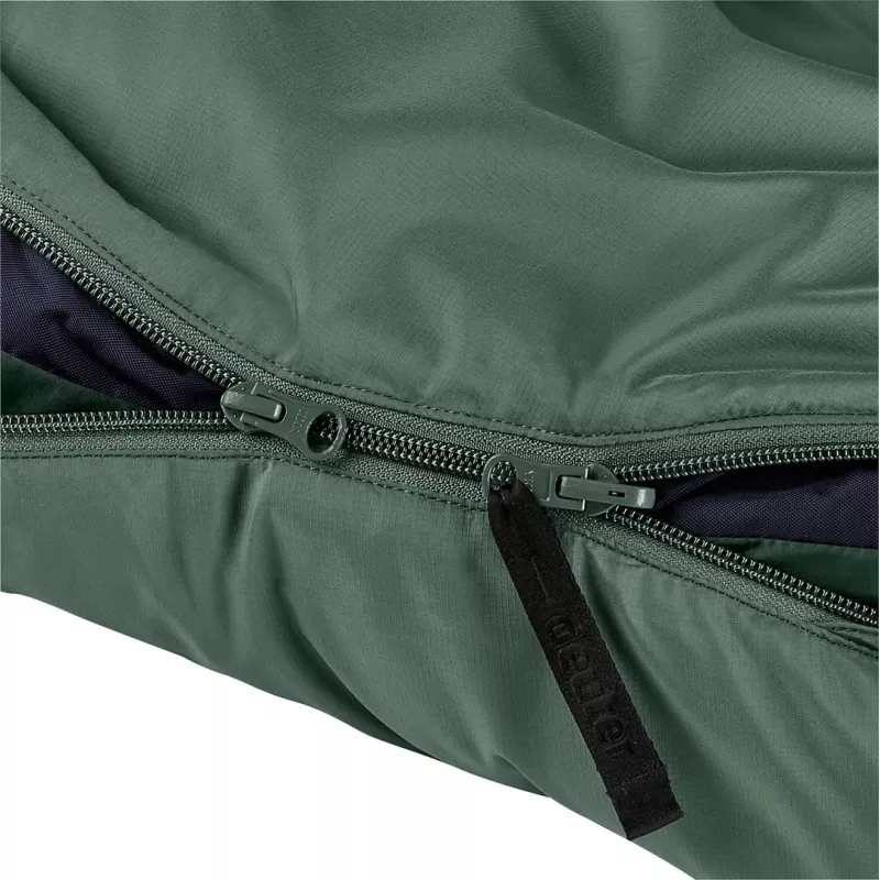 Mūmijas guļammaiss DEUTER Orbit SL +5°C / 41°F — 750 mm platums, 480 mm dziļums, Ripstop PES, Zaļš