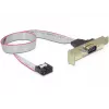Seriālais kabelis DeLOCK 89300 0,4 m DB9 pelēks