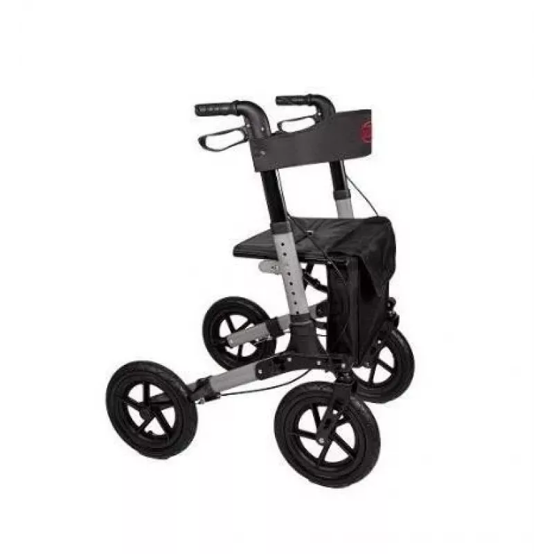 Walker (rollators) ANTAR AT51036 — melns, 27,9 cm (11 collas) sēdekļa augstums, 9 kg, maks. slodze 136 kg, platums 870 mm, dziļums 630 mm