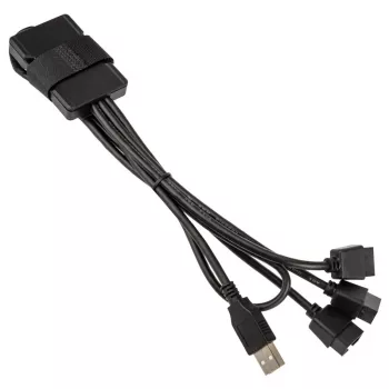 USB centrmezgls Lian Li PW-U2TPAB Type A spraudnis 1-uz-3 IDC 9 kontaktu