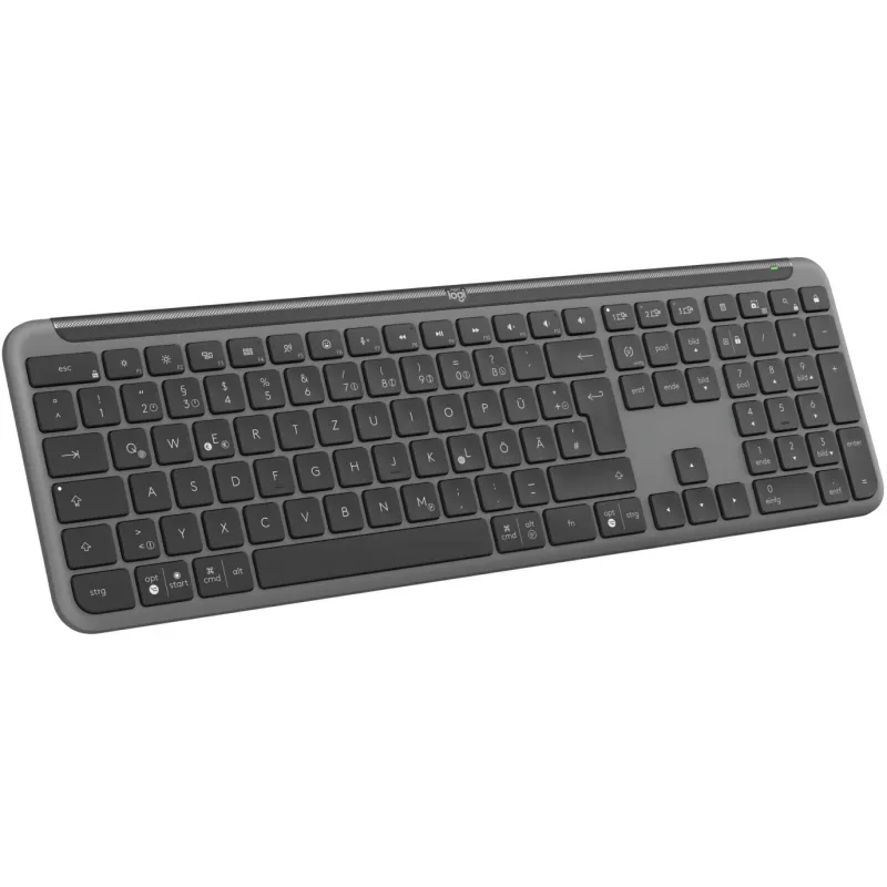 Logitech K950 Signature plāns tastatūra birojam RF bezvadu + Bluetooth QWERTZ vācu grafīts