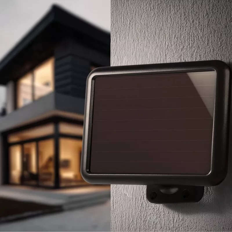 Maclean MCE442 saules lampa LED prožektors ar kustības sensoru, prožektors uzstādīšanai pie sienas, krēslas sensors, IP44, 6W, 6000K