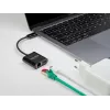 USB Type-C adapteris DeLOCK 66644 Gigabit LAN ar strāvas padevi