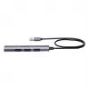 USB centrmezgls Unitek H1208CGY01 — 4 portu USB 3.0 (5 Gbps), atpakaļsaderīgs ar USB 2.0, alumīnija