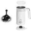 Automātiskais piena putotājs Adler AD 4494 Metallic balta — 130 ml putu, 300 ml sildīšanas, 500 W