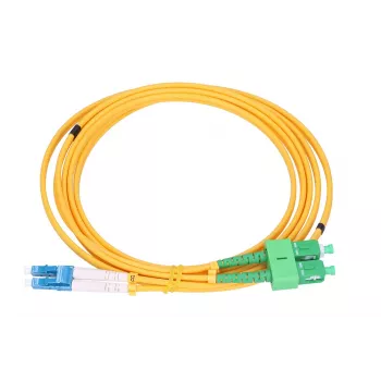 Extralink Patchcord SC/APC-LC/UPC vienmoda dupleksais G652D 3mm 1m