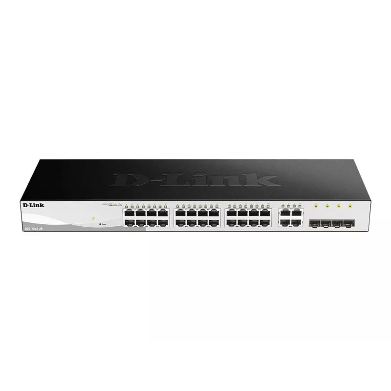 D-Link DGS-1210-28 Managed L2/L2+ 1U Melns