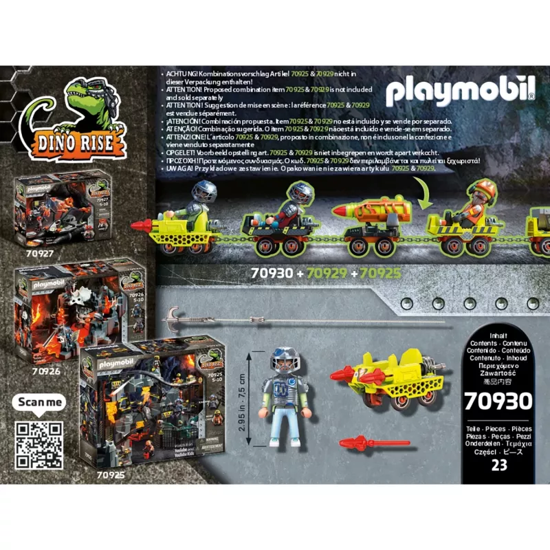 Komplekts DINO Rise 70930 Raktuves Kreiseris