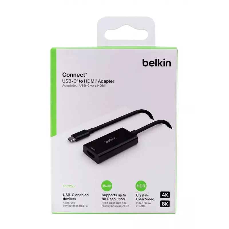 Belkin AVC013BTBK video kabeļa adapteris HDMI Type A (standarta) USB Type-C melns