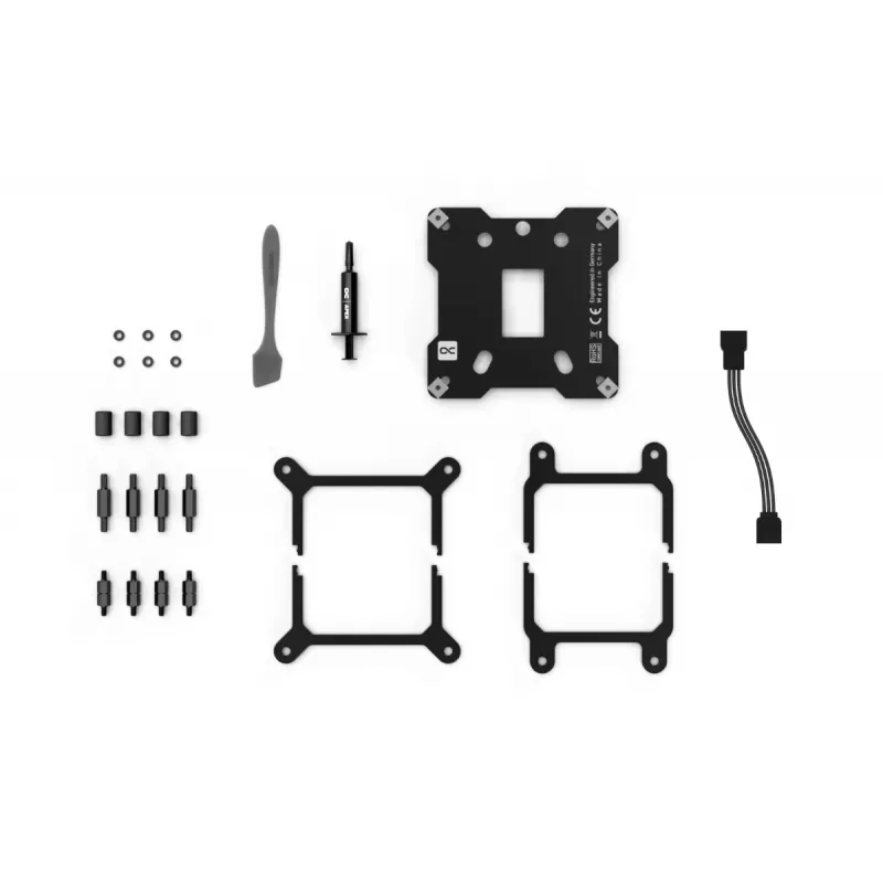 Ūdens bloks Alphacool 13447 misiņa vara sudraba RGB 5V