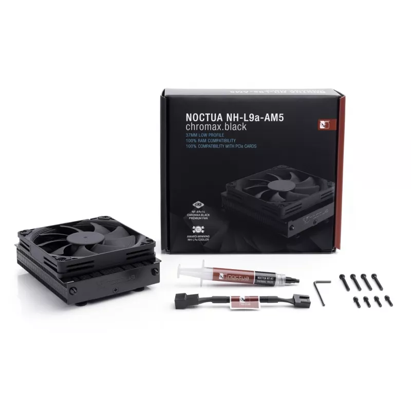 Gaisa dzesētājs Noctua NH-L9A-AM5 CHROMAX.Melns 9,2 cm 600-2500 RPM