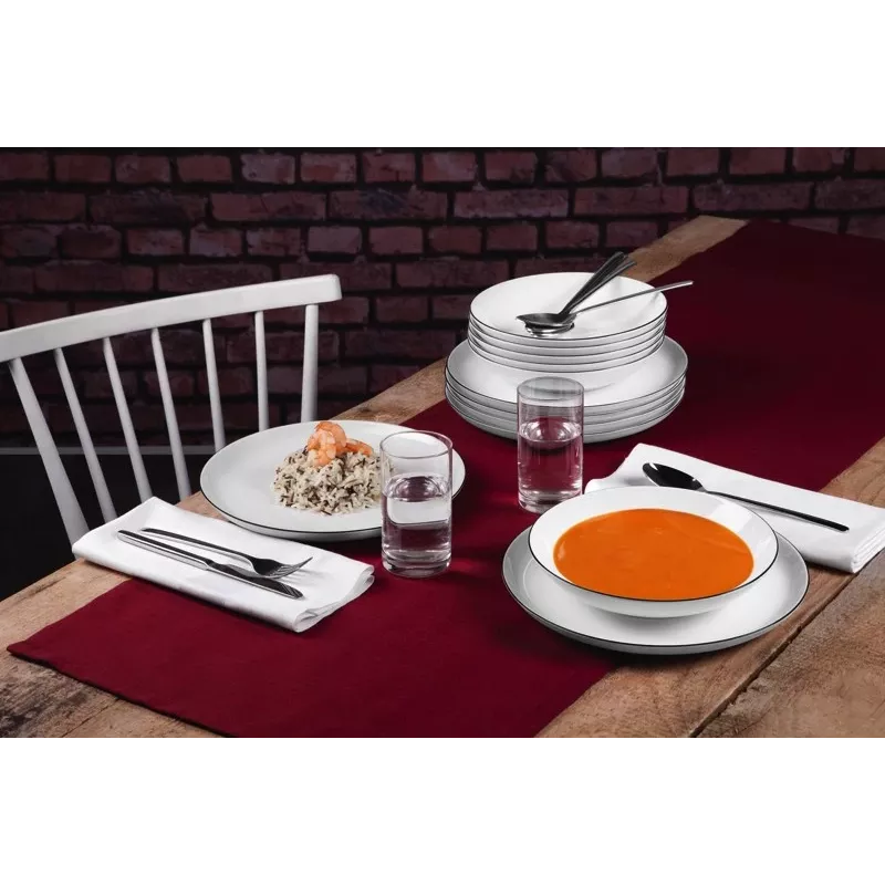 Seltmann Weiden Lido apaļais porcelāna baltais 12 gab.