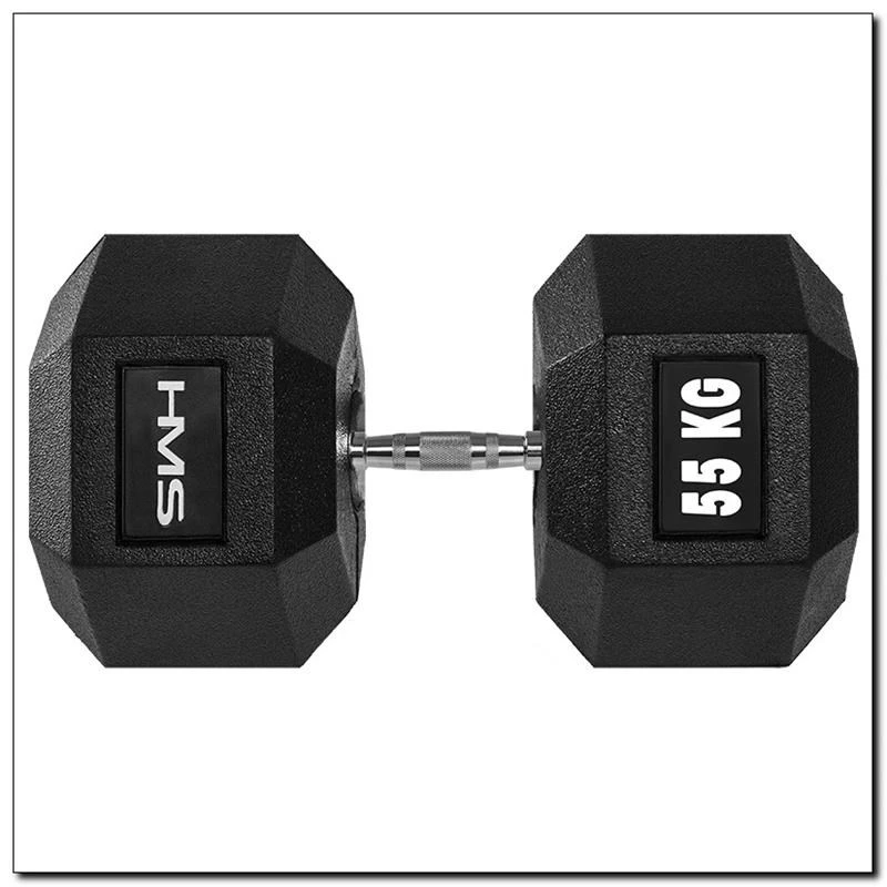 HMS Fitness HEX PRO 55 fiksēta svara hantele 55 kg 1 gab.