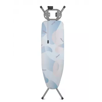 Pilna izmēra gludināmais dēlis VILEDA Bravo Plus 143032 — regulējams augstums 80–97 cm, dēlis 380×1200 mm, tērauda sieta virsma