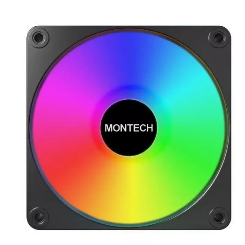 Montech GF120R V2 ARGB datora korpusa ventilatora modulis 12 cm Melns 1 gab.