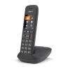 Gigaset C575 Analog/DECT telefons ar zvanītāja ID Melns