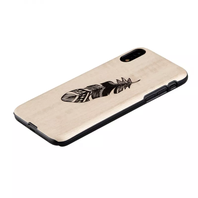 Telefona maciņš Man and Wood iPhone X/XS — Indian Melns aizsargvāciņš