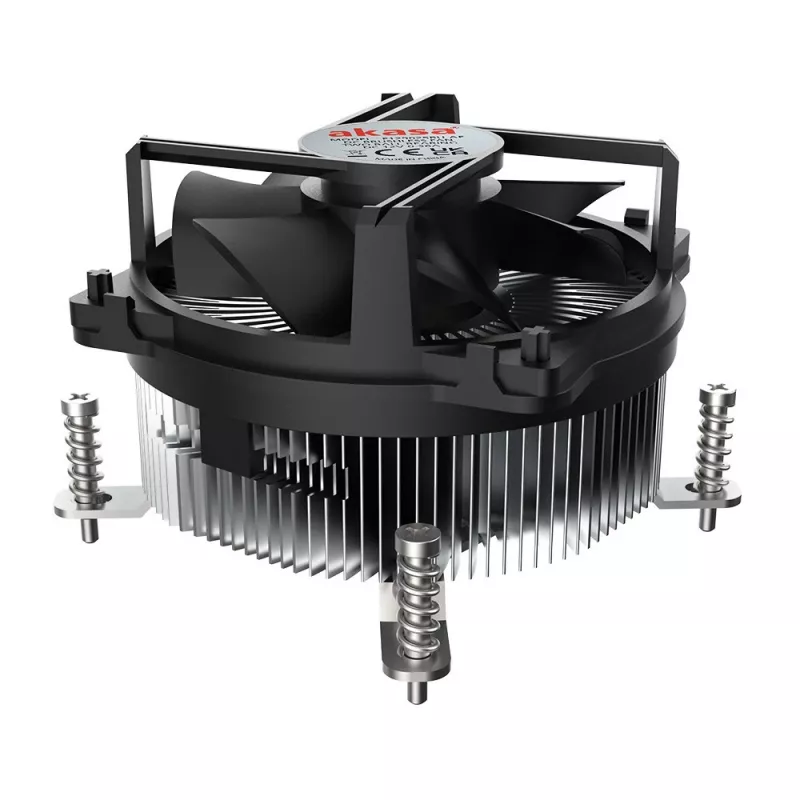 Akasa Intel LGA1700 procesora hibrīddzesētājs 9 cm Alumīnija, Melns 1 gab.