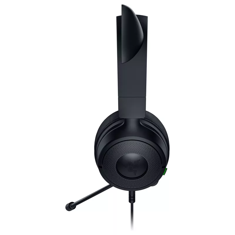 Vadu spēļu austiņas Razer Kraken Kitty V3 X — uz ausīm, ar integrētu mikrofonu