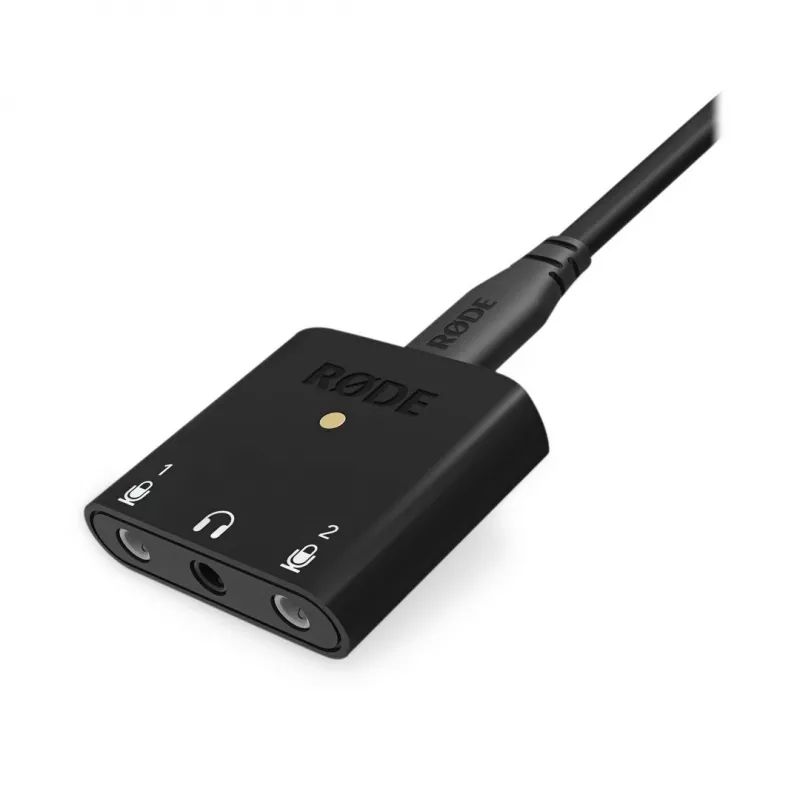 RØDE AI-Micro audio interfeiss Divu kanālu 24 bitu 48 kHz Melns