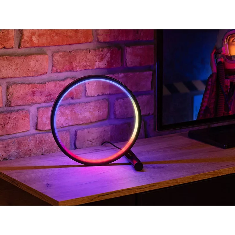 Galda lampa TRACER Ambience Smart Circle LED RGB — dekoratīva viedā LED aplis
