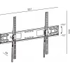 TV kronšteins TB TB-951 televizoriem līdz 120 collām, maks. slodze 100 kg, VESA 900×600