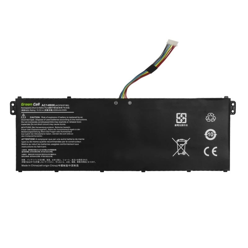 Green Cell AC72 klēpjdatora rezerves akumulators