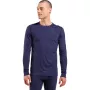Odlo BL TOP apkalpes kakla garām piedurknēm MERINO 200 termoveļa, M izmērs, zila