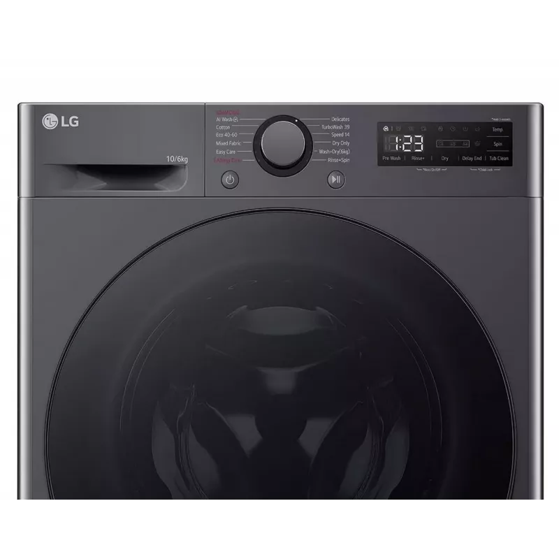 LG F4DR510S2M Veļas mašīna-žāvētājs 10 kg / 6 kg 1400 RPM Melna