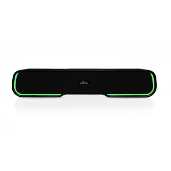 Skaļruņi MEDIA‑TECH Phantom MT3180 skaņas josla 450W RMS, 80W ar baterijām darbināma, Bluetooth, vadu un bezvadu, melna