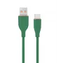 Type-C USB uzlādes un datu kabelis, 1,5 m, zaļš