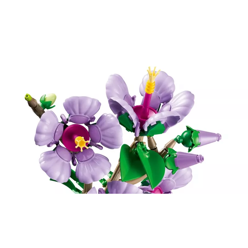 LEGO botāniskais komplekts Hibiscus Flower 10372 – 660 detaļas, vitrīnas modelis, 250×360×130 mm