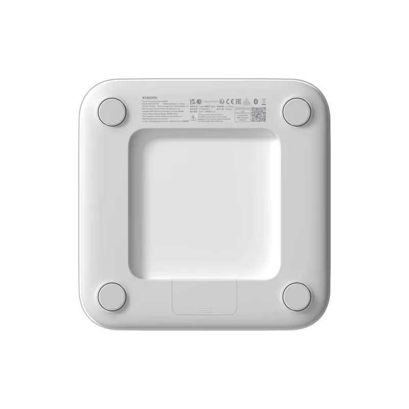 Elektroniskie personālie svari Xiaomi Smart Scale S200 — max 150 kg, precizitāte 50 g, 280×280×24,5 mm, balts