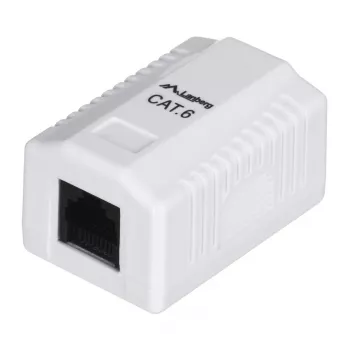 LANBERG kontaktligzdu kārba RJ-45 OU6-0001-W, Cat6, balta