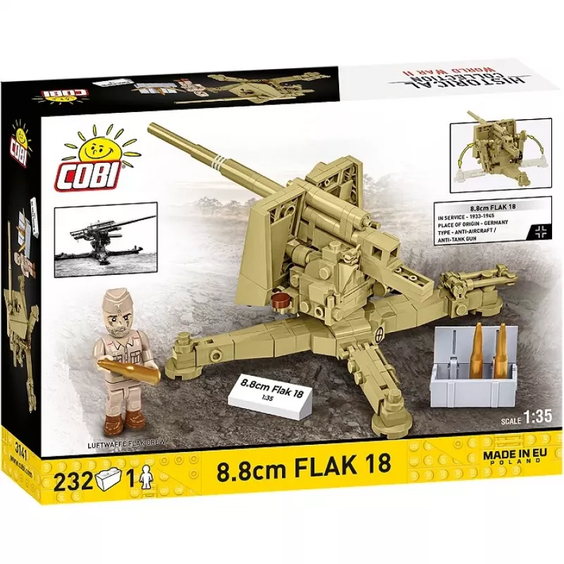 Cobi Blocki 8.8 cm Flak 18 — 232 gab., mērogā 1:35