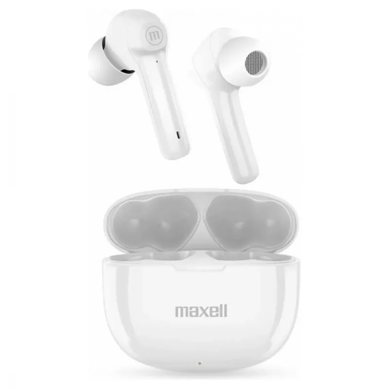 Maxell Dynamic+ bezvadu austiņas ar uzlādes futrāli Bluetooth balts