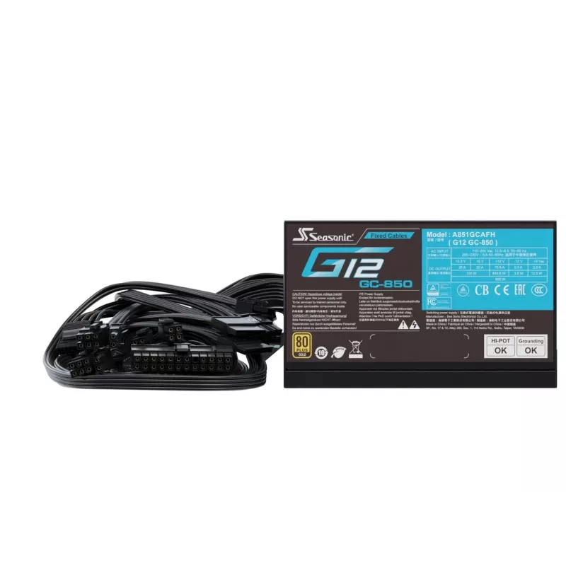 Seasonic barošanas bloks 850W G12 GC-850 80+Gold ATX melns