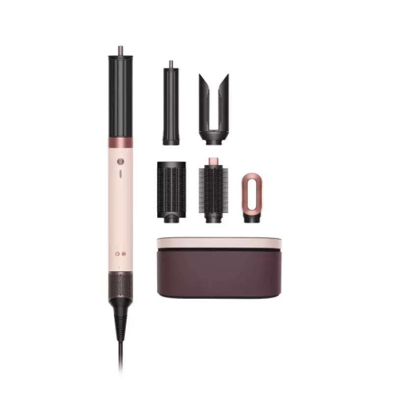 Airwrap Co-anda2x Straight + Wavy, Multistyler krēmkrāsā/rozā zeltā, Bluetooth, 1,700 W
