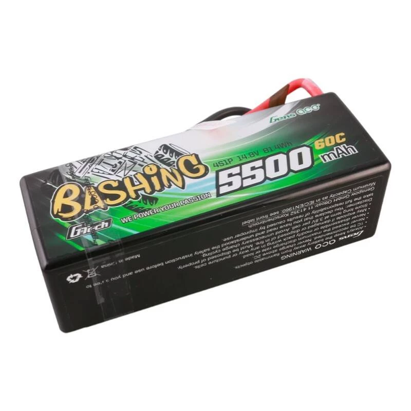 Gens ace G-Tech 5500mAh 4S1P 14.8V 60C HardCase RC auto LiPo akumulators