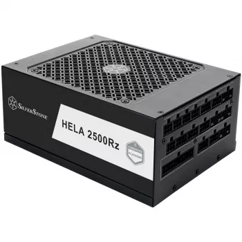HELA 2500R, datora barošanas bloks melns, 4x 12 kontaktu augstas jaudas GPU, 7x PCIe, kabeļu pārvaldība, 2500 vati