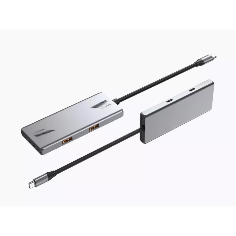 USB centrmezgls Gembird 4-portu USB 3.2 Gen 2 Type-C centrmezgls ar 4x Type-A un Type-C pieslēgvietām