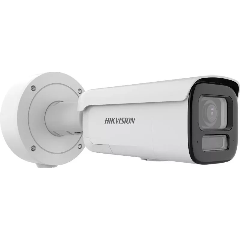 IP Bullet Camera Hikvision Pro Series ColorVu 4 MP Motorizēta Varifokāla 2.8–12 mm, 1/1.8 collu CMOS, Vadu, Iekštelpās/Ārā, Balta