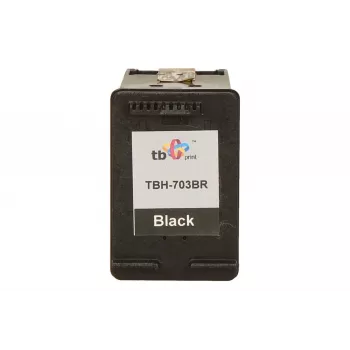 Print, Cartucce, Ink HP DJ D730/F735 Melns pārstrādāta TBH-703BR (HP Nr. 703 CD887AE)